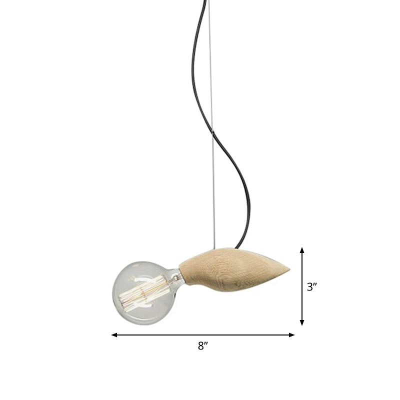 Globe/Oval/Pumpkin Bamboo Pendant Light Modern 1-Light Beige Suspended Lighting Fixture over Dining Table Clearhalo 'Ceiling Lights' 'Modern Pendants' 'Modern' 'Pendant Lights' 'Pendants' Lighting' 1958135