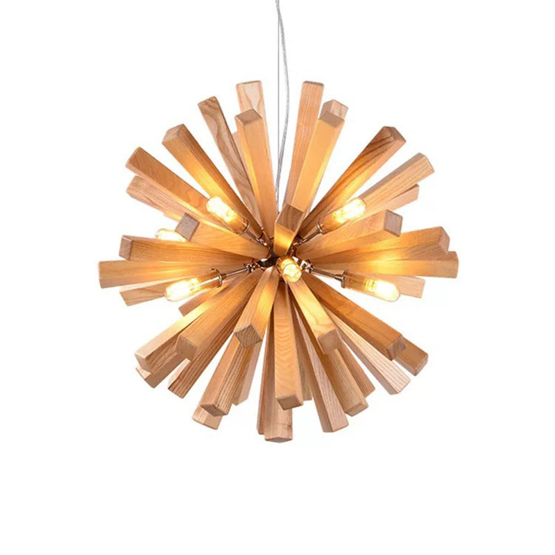 Globe/Oval/Pumpkin Bamboo Pendant Light Modern 1-Light Beige Suspended Lighting Fixture over Dining Table Beige B Clearhalo 'Ceiling Lights' 'Modern Pendants' 'Modern' 'Pendant Lights' 'Pendants' Lighting' 1958138