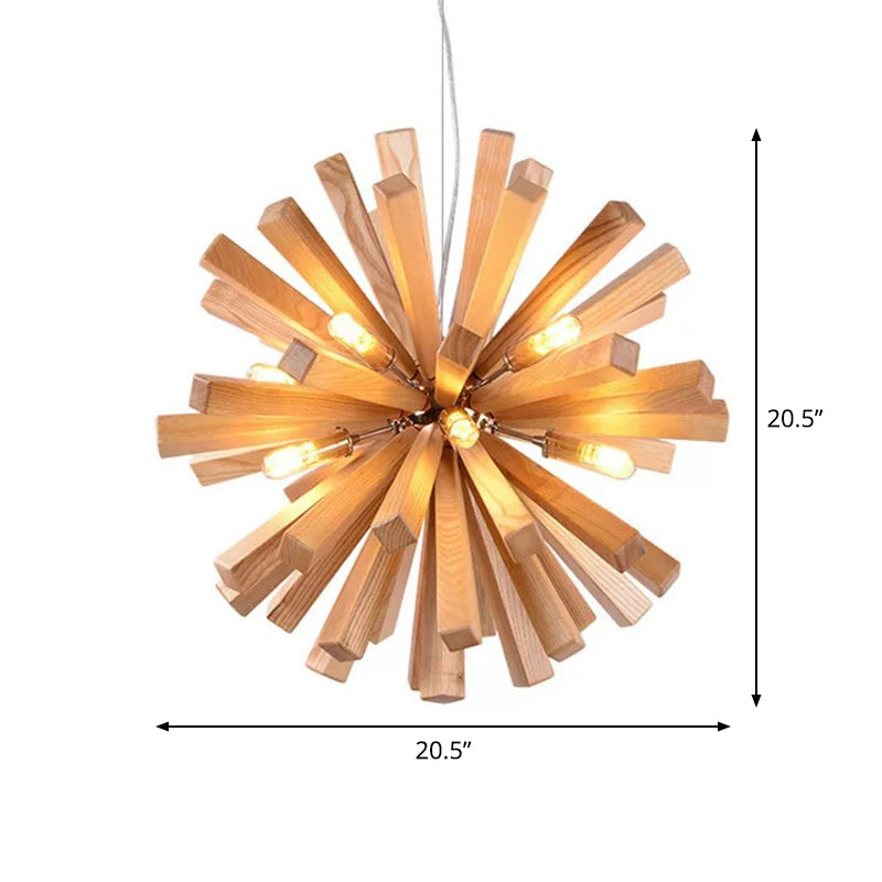 Globe/Oval/Pumpkin Bamboo Pendant Light Modern 1-Light Beige Suspended Lighting Fixture over Dining Table Clearhalo 'Ceiling Lights' 'Modern Pendants' 'Modern' 'Pendant Lights' 'Pendants' Lighting' 1958139