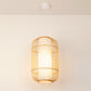Diamond/Drum/Barrel Drop Pendant Asian Style Bamboo 1-Light Restaurant Hanging Light Kit in Beige Beige C Clearhalo 'Ceiling Lights' 'Modern Pendants' 'Modern' 'Pendant Lights' 'Pendants' Lighting' 1958173