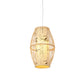 Diamond/Drum/Barrel Drop Pendant Asian Style Bamboo 1-Light Restaurant Hanging Light Kit in Beige Clearhalo 'Ceiling Lights' 'Modern Pendants' 'Modern' 'Pendant Lights' 'Pendants' Lighting' 1958186