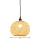 12"/14"/21.5" W 1 Bulb Dining Room Pendant Lamp Asian Beige Suspension Light with Ellipse Bamboo Shade Clearhalo 'Ceiling Lights' 'Modern Pendants' 'Modern' 'Pendant Lights' 'Pendants' Lighting' 1958202