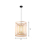 Bamboo Cylinder/Lantern/Drum Pendant Japanese Style 1 Bulb Hanging Ceiling Light in Beige for Restaurant Clearhalo 'Ceiling Lights' 'Modern Pendants' 'Modern' 'Pendant Lights' 'Pendants' Lighting' 1958229