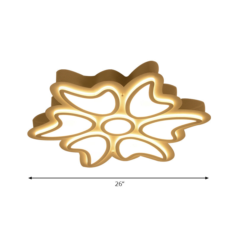 Bedroom Ceiling Light Fixture Acrylic Designer in White Flush Mount Ceiling Fixture Clearhalo 'Ceiling Lights' 'Close To Ceiling Lights' 'Close to ceiling' 'Flush mount' Lighting' 195841