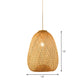 Asian Jug/Twisted/Globe Shaped Pendant Lamp Bamboo 1 Head Restaurant Suspended Lighting Fixture in Beige Clearhalo 'Ceiling Lights' 'Modern Pendants' 'Modern' 'Pendant Lights' 'Pendants' Lighting' 1958448