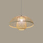 Funnel/Urn/Pear Ceiling Hang Light Asian Bamboo Single-Bulb Tearoom Hanging Pendant in Beige Clearhalo 'Ceiling Lights' 'Modern Pendants' 'Modern' 'Pendant Lights' 'Pendants' Lighting' 1958461