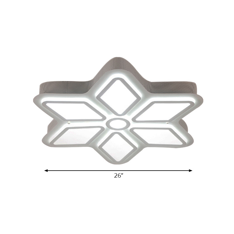 Bedroom Ceiling Light Fixture Acrylic Designer in White Flush Mount Ceiling Fixture Clearhalo 'Ceiling Lights' 'Close To Ceiling Lights' 'Close to ceiling' 'Flush mount' Lighting' 195848