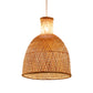 Bell/Bowl/Bottle Hallway Drop Pendant Criss-Cross Woven Bamboo Single-Bulb Asian Hanging Lamp in Beige Beige D Clearhalo 'Ceiling Lights' 'Modern Pendants' 'Modern' 'Pendant Lights' 'Pendants' Lighting' 1958506