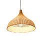 Beige Diamond/Bell/Onion Drop Pendant Asian Style 1 Bulb Bamboo Hanging Light Fixture for Tearoom Clearhalo 'Ceiling Lights' 'Modern Pendants' 'Modern' 'Pendant Lights' 'Pendants' Lighting' 1958608