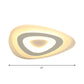 Simplicity Triangle Flush Mount Light Acrylic Bedroom Ultrathin LED Ceiling Lamp in Warm/White Light, 16.5"/24.5"/31" Width Clearhalo 'Ceiling Lights' 'Close To Ceiling Lights' 'Close to ceiling' 'Flush mount' Lighting' 1958754