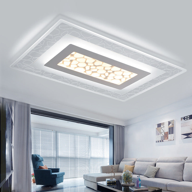 Thinnest Round/Square/Rectangle Ceiling Light Minimalist Acrylic ...