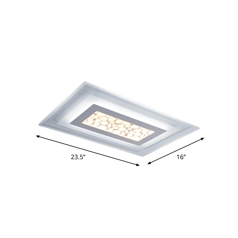 Thinnest Round/Square/Rectangle Ceiling Light Minimalist Acrylic ...