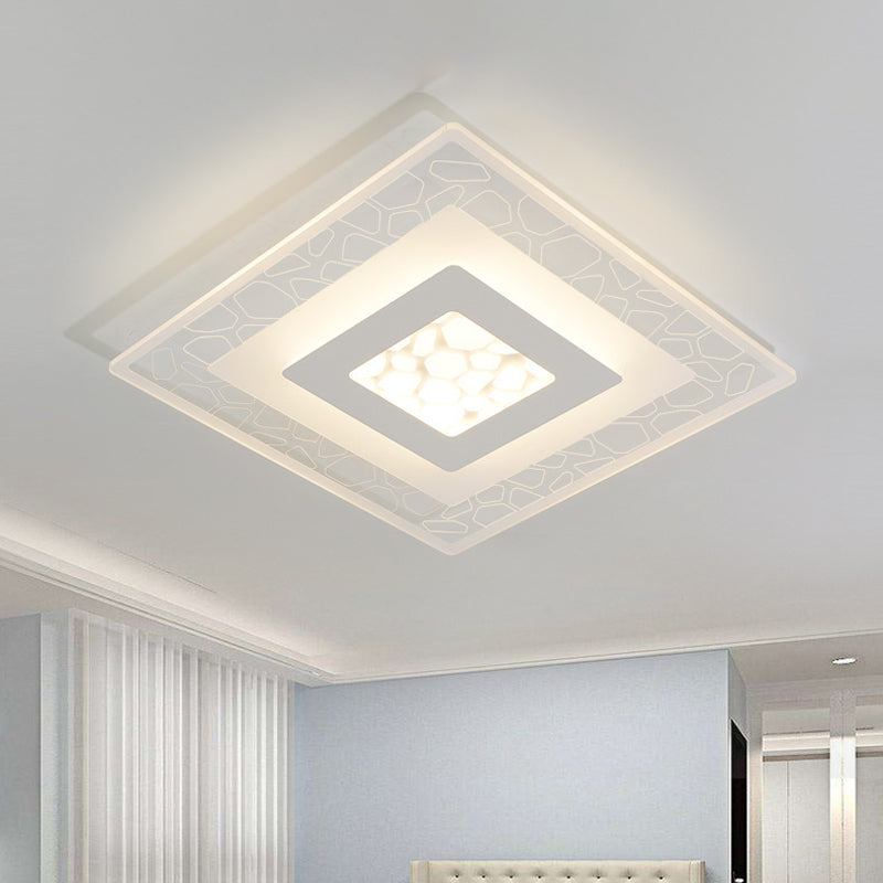 Thinnest Round/Square/Rectangle Ceiling Light Minimalist Acrylic ...