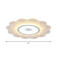White Blossom Flower Flush Mounted Light Modernist 16.5"/20.5"/31" Wide LED Acrylic Ceiling Lighting in Warm/White Light Clearhalo 'Ceiling Lights' 'Close To Ceiling Lights' 'Close to ceiling' 'Flush mount' Lighting' 1959058