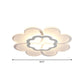 16.5"/20.5"/31" W Ultrathin Flower Flushmount Minimalistic Acrylic Bedroom LED Close to Ceiling Light in Warm/White Light Clearhalo 'Ceiling Lights' 'Close To Ceiling Lights' 'Close to ceiling' 'Flush mount' Lighting' 1959080