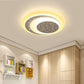 Starry Moon Night Ceiling Lighting Modern Acrylic 8"/19.5" Wide LED White Flushmount Light in Warm/White Light Clearhalo 'Ceiling Lights' 'Close To Ceiling Lights' 'Close to ceiling' 'Flush mount' Lighting' 1959174