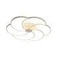 Simple Floweret Shaped Flushmount Light Metal 18"/21.5"/32" W LED Bedroom Close to Ceiling Light Fixture in Warm/White Light Clearhalo 'Ceiling Lights' 'Close To Ceiling Lights' 'Close to ceiling' 'Flush mount' Lighting' 1959230