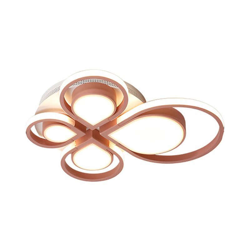 Living Room Flower Ceiling Light Fixture Acrylic Modern Flush Mount Ceiling Light Clearhalo 'Ceiling Lights' 'Close To Ceiling Lights' 'Close to ceiling' Lighting' 195949