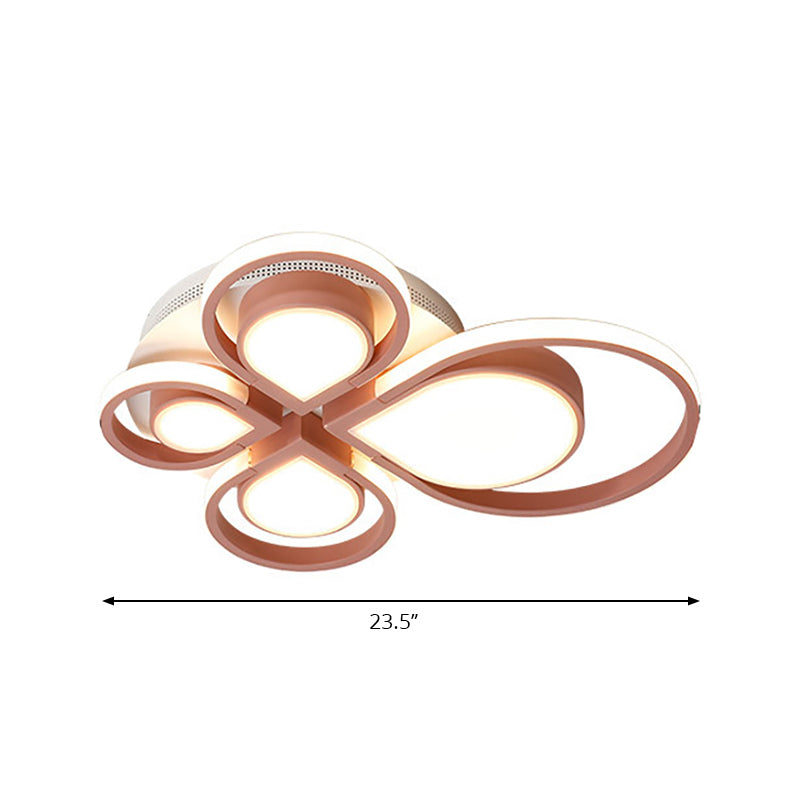 Living Room Flower Ceiling Light Fixture Acrylic Modern Flush Mount Ceiling Light Clearhalo 'Ceiling Lights' 'Close To Ceiling Lights' 'Close to ceiling' Lighting' 195951