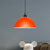 1 Head Hanging Lamp with Dome Shade Metallic Industrial Living Room Ceiling Pendant Light in Red/Yellow Orange Clearhalo 'Art Deco Pendants' 'Cast Iron' 'Ceiling Lights' 'Ceramic' 'Crystal' 'Industrial Pendants' 'Industrial' 'Metal' 'Middle Century Pendants' 'Pendant Lights' 'Pendants' 'Tiffany' Lighting' 1959581