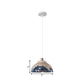 Bowl Ceramics Hanging Light Single Light Antique Suspension Lamp for Corridor Clearhalo 'Ceiling Lights' 'Pendant Lights' 'Pendants' Lighting' 1959726