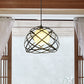 Wire Cage Metal Pendant Light Industrial 1 Light Dining Room Hanging Lamp with Dome Shade in Black Clearhalo 'Art Deco Pendants' 'Black' 'Cast Iron' 'Ceiling Lights' 'Ceramic' 'Crystal' 'Industrial Pendants' 'Industrial' 'Metal' 'Middle Century Pendants' 'Pendant Lights' 'Pendants' 'Rustic Pendants' 'Tiffany' Lighting' 1959753