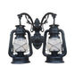 Industrial Lantern Wall Lighting Fixture 2 Bulbs Clear Glass Sconce Light in Black/Bronze/Copper Clearhalo 'Wall Lamps & Sconces' 'Wall Lights' Lighting' 1959775