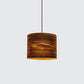 1 Bulb Bistro Pendant Lighting Rustic Brown Pendulum Light with Geometric/Cylinder/Bellied Corrugated Paper Shade Clearhalo 'Ceiling Lights' 'Modern Pendants' 'Modern' 'Pendant Lights' 'Pendants' Lighting' 1960225