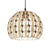 White House/Dome/Bell Hollowed Pendant Lamp Coastal 1-Light Rattan Suspended Lighting Fixture for Dining Room White B Clearhalo 'Ceiling Lights' 'Modern Pendants' 'Modern' 'Pendant Lights' 'Pendants' Lighting' 1960262
