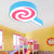 Lollipop Kindergarten Flush Mount Ceiling Light Acrylic Cartoon Ceiling Fixture Blue Clearhalo 'Ceiling Lights' 'Close To Ceiling Lights' 'Close to ceiling' 'Flush mount' Lighting' 196524