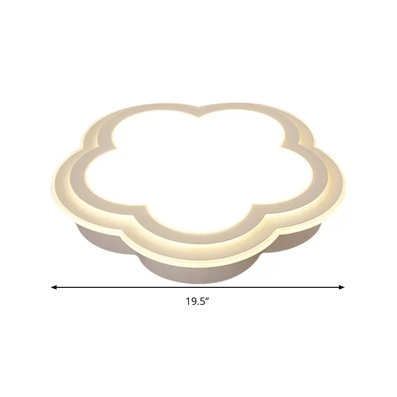 Contemporary Cloud Flush Ceiling Light Acrylic LED Ceiling Lamp in White for Foyer Clearhalo 'Ceiling Lights' 'Close To Ceiling Lights' 'Close to ceiling' 'Flush mount' Lighting' 196532