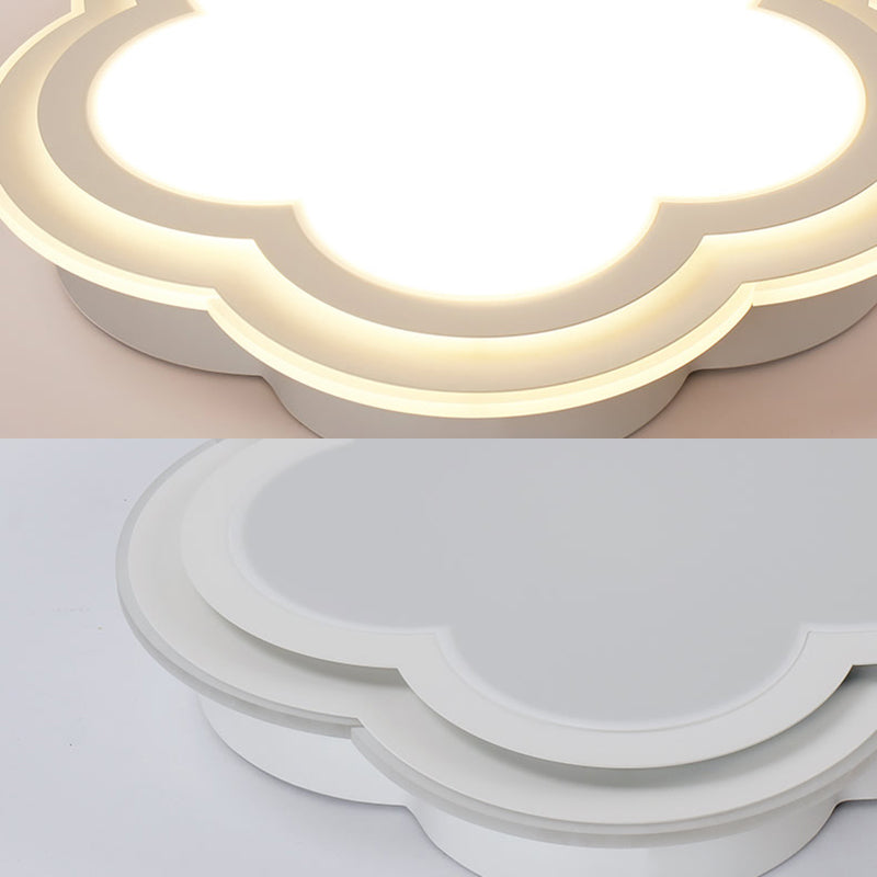 Contemporary Cloud Flush Ceiling Light Acrylic LED Ceiling Lamp in White for Foyer Clearhalo 'Ceiling Lights' 'Close To Ceiling Lights' 'Close to ceiling' 'Flush mount' Lighting' 196534