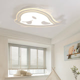 White Naughty Dolphin Ceiling Light Animal Acrylic LED Flush Mount Light for Girls Bedroom Clearhalo 'Ceiling Lights' 'Close To Ceiling Lights' 'Close to ceiling' 'Flush mount' Lighting' 196597