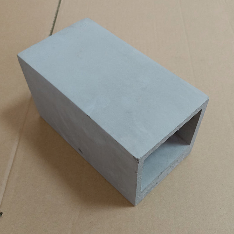 Cube/Cuboid Cement Flush Mount Wall Light Nordic 1 Head Grey Up Down Sconce Light for Stairs, 4"/5"/7" Wide Clearhalo 'Modern wall lights' 'Modern' 'Wall Lamps & Sconces' 'Wall Lights' Lighting' 1968138