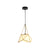 Fabric Flower Shaped Drop Pendant Farmhouse Single-Bulb Dining Room Hanging Light in Cage in Black/Gold/White Gold Clearhalo 'Art Deco Pendants' 'Black' 'Cast Iron' 'Ceiling Lights' 'Ceramic' 'Crystal' 'Industrial Pendants' 'Industrial' 'Metal' 'Middle Century Pendants' 'Pendant Lights' 'Pendants' 'Rustic Pendants' 'Tiffany' Lighting' 1968243