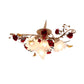 4/7/9-Bulb Flower Semi Flush Mounted Light American Garden White Frosted Glass Flush Mount Ceiling Light Clearhalo 'Ceiling Lights' 'Close To Ceiling Lights' 'Close to ceiling' 'Semi-flushmount' Lighting' 1968501