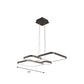 Brown 4/5 Tiered Chandelier Lighting Simplicity Acrylic Square LED Ceiling Pendant in Warm/White Light Clearhalo 'Ceiling Lights' 'Chandeliers' 'Modern Chandeliers' 'Modern' Lighting' 1968653