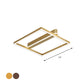 Acrylic Square Frame Ceiling Flush Simple Gold/Coffee Finish LED Flushmount Light for Bedroom Clearhalo 'Ceiling Lights' 'Close To Ceiling Lights' 'Close to ceiling' 'Flush mount' Lighting' 1968765