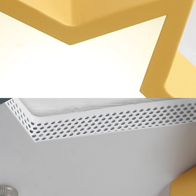 Acrylic Starry Flush Ceiling Light Kid Bedroom Nordic Stylish Colorful LED Ceiling Lamp Clearhalo 'Ceiling Lights' 'Close To Ceiling Lights' 'Close to ceiling' 'Flush mount' Lighting' 196886