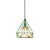 Loft Diamond Ceiling Hang Lamp 1 Head Iron Pendant Lighting in Black/White/Green with Cone Fabric Shade Inside Green Clearhalo 'Art Deco Pendants' 'Black' 'Cast Iron' 'Ceiling Lights' 'Ceramic' 'Crystal' 'Industrial Pendants' 'Industrial' 'Metal' 'Middle Century Pendants' 'Pendant Lights' 'Pendants' 'Rustic Pendants' 'Tiffany' Lighting' 1969074