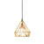 Loft Diamond Ceiling Hang Lamp 1 Head Iron Pendant Lighting in Black/White/Green with Cone Fabric Shade Inside Yellow Clearhalo 'Art Deco Pendants' 'Black' 'Cast Iron' 'Ceiling Lights' 'Ceramic' 'Crystal' 'Industrial Pendants' 'Industrial' 'Metal' 'Middle Century Pendants' 'Pendant Lights' 'Pendants' 'Rustic Pendants' 'Tiffany' Lighting' 1969078