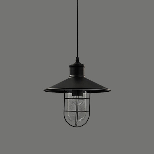 Saucer Dining Room Pendulum Light Rustic Iron 1 Bulb 10.5"/14" Wide Black Pendant Lamp with Extra 2-Shade Guard Clearhalo 'Art Deco Pendants' 'Black' 'Cast Iron' 'Ceiling Lights' 'Ceramic' 'Crystal' 'Industrial Pendants' 'Industrial' 'Metal' 'Middle Century Pendants' 'Pendant Lights' 'Pendants' 'Rustic Pendants' 'Tiffany' Lighting' 1969180