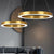 Polished Gold Ring LED Pendant Lighting Simple Stainless Steel Small/Large Chandelier Lamp Gold A Clearhalo 'Ceiling Lights' 'Chandeliers' 'Modern Chandeliers' 'Modern' Lighting' 1969388