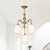 4/6-Bulb Oval Chandelier Lighting Vintage Bronze Finish Frosted White Glass Down Lighting Pendant 4 Bronze Clearhalo 'Ceiling Lights' 'Chandeliers' Lighting' options 1969815_a9ff335a-0296-4d10-8a40-3d6829e4d00e