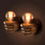 Left/Right Hand Wall Sconce Decorative Resin 1-Bulb Brown Wall Mount Light for Corridor Brown Right Clearhalo 'Wall Lamps & Sconces' 'Wall Lights' Lighting' 1970308