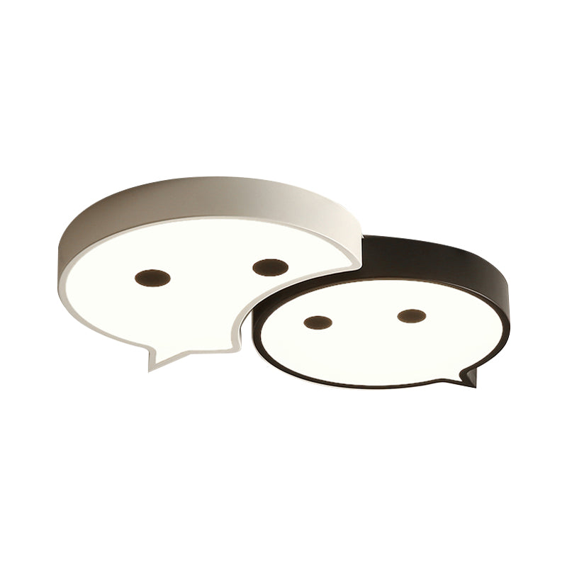 Baby Elf LED Ceiling Mount Light Cartoon Metal and Acrylic Ceiling Lamp for Child Bedroom Clearhalo 'Ceiling Lights' 'Close To Ceiling Lights' 'Close to ceiling' 'Flush mount' Lighting' 197079