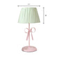 Macaron Loft Plaid Reading Light Fabric One Light Desk Light with Bow for Child Bedroom Clearhalo 'Lamps' 'Table Lamps' Lighting' 197132