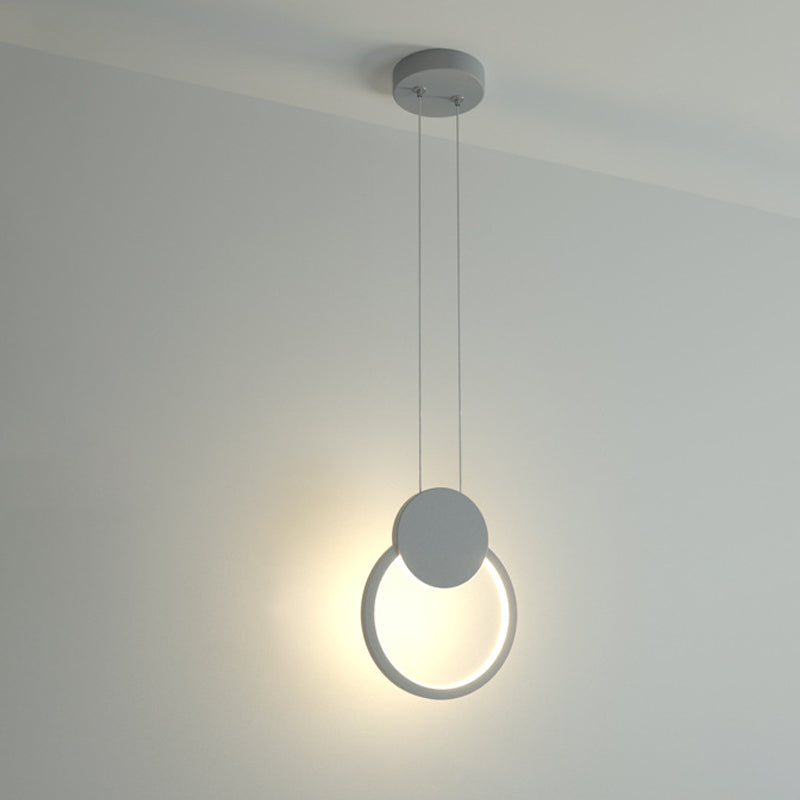 Oval/Round/Square Pendant Lighting Minimalism Acrylic Living Room LED Hanging Ceiling Light in Black/White Clearhalo 'Ceiling Lights' 'Modern Pendants' 'Modern' 'Pendant Lights' 'Pendants' Lighting' 1971512