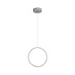 Bedside LED Pendulum Light Simple Black/White Drop Pendant with Ring/Interlocked Ring Acrylic Shade in Warm/White Light Clearhalo 'Ceiling Lights' 'Modern Pendants' 'Modern' 'Pendant Lights' 'Pendants' Lighting' 1971531