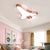 Metal Acrylic Plane Flush Ceiling Light Boys Girls Bedroom Macaron Loft LED Ceiling Lamp Pink White Clearhalo 'Ceiling Lights' 'Close To Ceiling Lights' 'Close to ceiling' 'Flush mount' Lighting' 197175